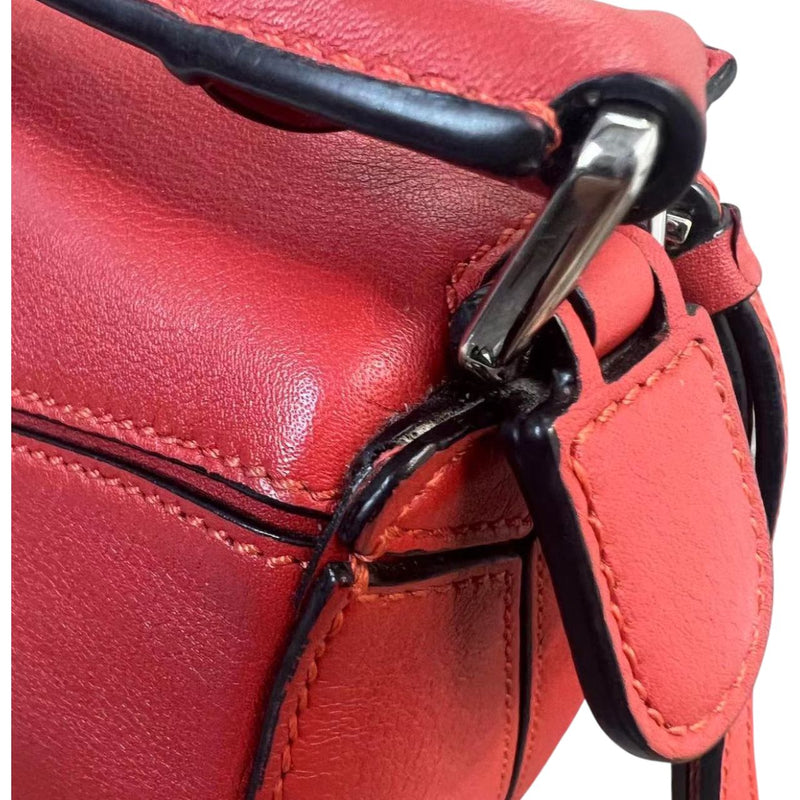 Mini Puzzle Bag Calfskin Red GHW
