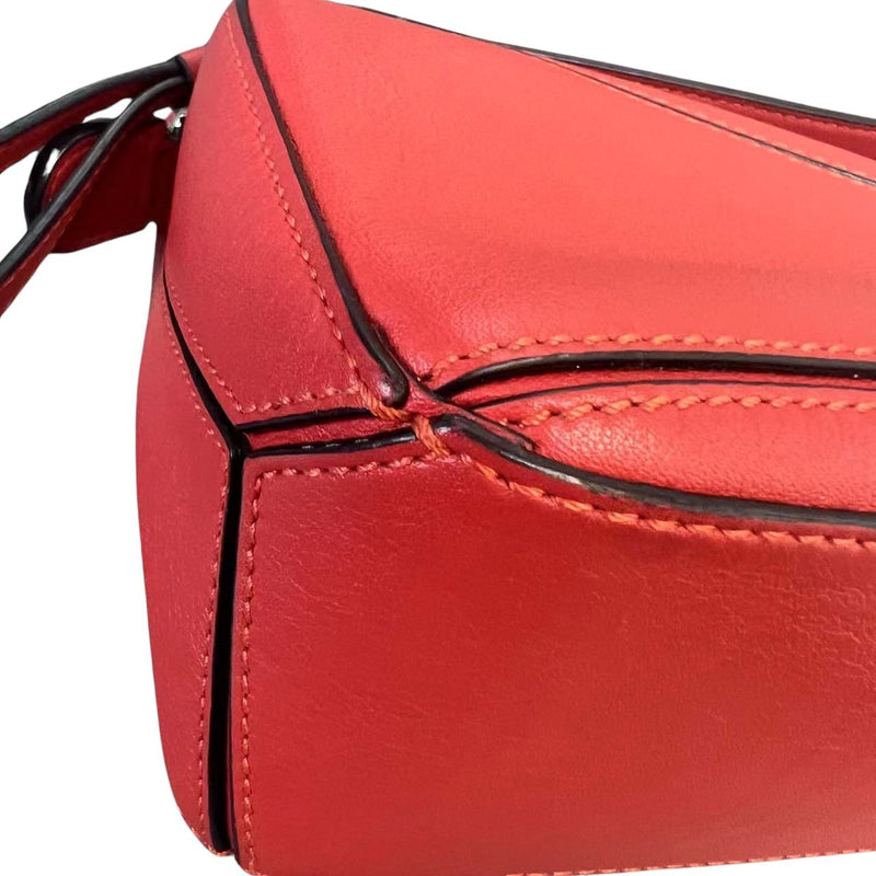 Mini Puzzle Bag Calfskin Red GHW