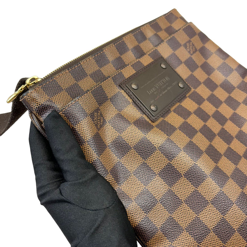 Brooklyn Flat Pochette Damier Ebene Brown GHW