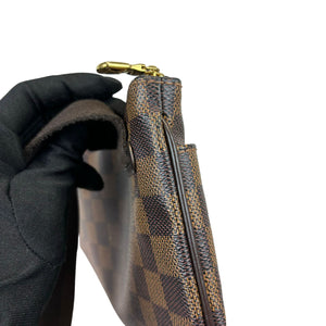 Brooklyn Flat Pochette Damier Ebene Brown GHW