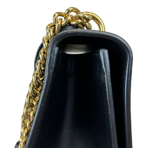 Padlock GG Supreme Shoulder Medium Monogram Black Gold GHW