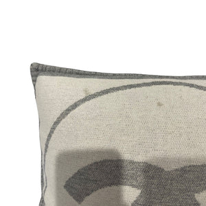 CC Pillow Merino Wool Cashmere Grey Off White