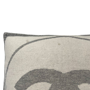 CC Pillow Merino Wool Cashmere Grey Off White