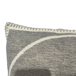 CC Pillow Merino Wool Cashmere Grey Off White