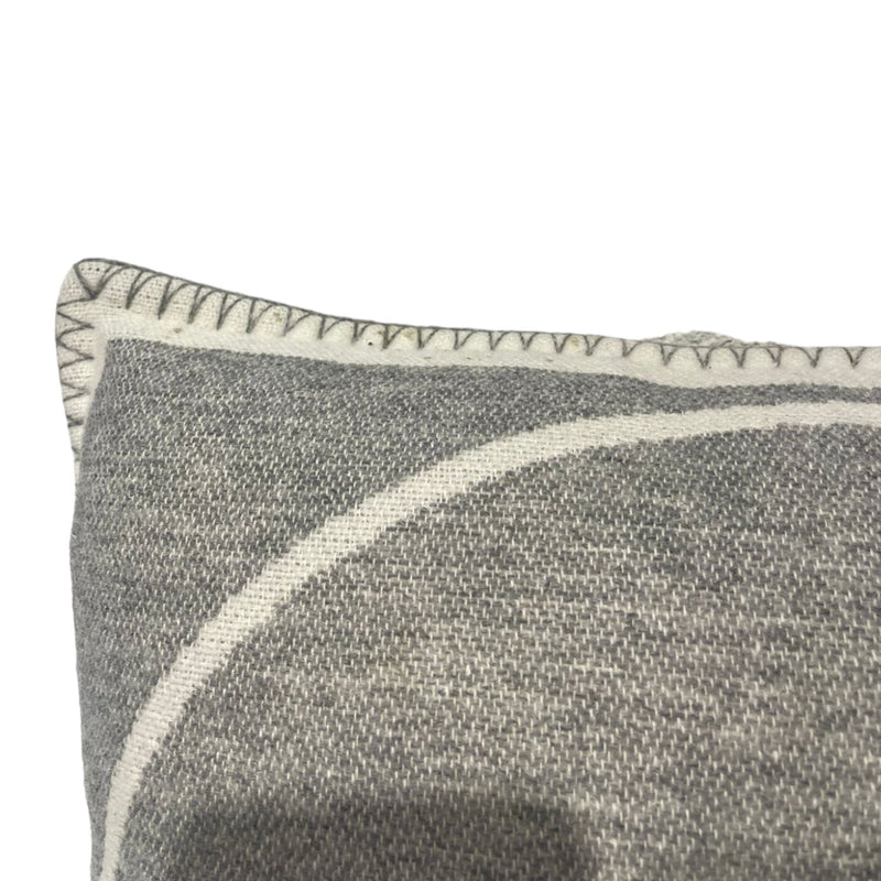 CC Pillow Merino Wool Cashmere Grey Off White