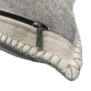 CC Pillow Merino Wool Cashmere Grey Off White