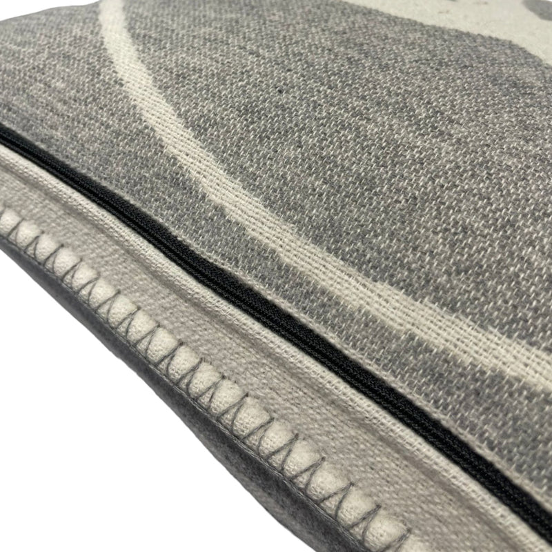 CC Pillow Merino Wool Cashmere Grey Off White