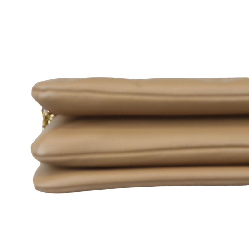 Coussin Pochette Lambskin Embossed Monogram Camel GHW
