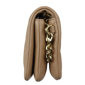 Coussin Pochette Lambskin Embossed Monogram Camel GHW