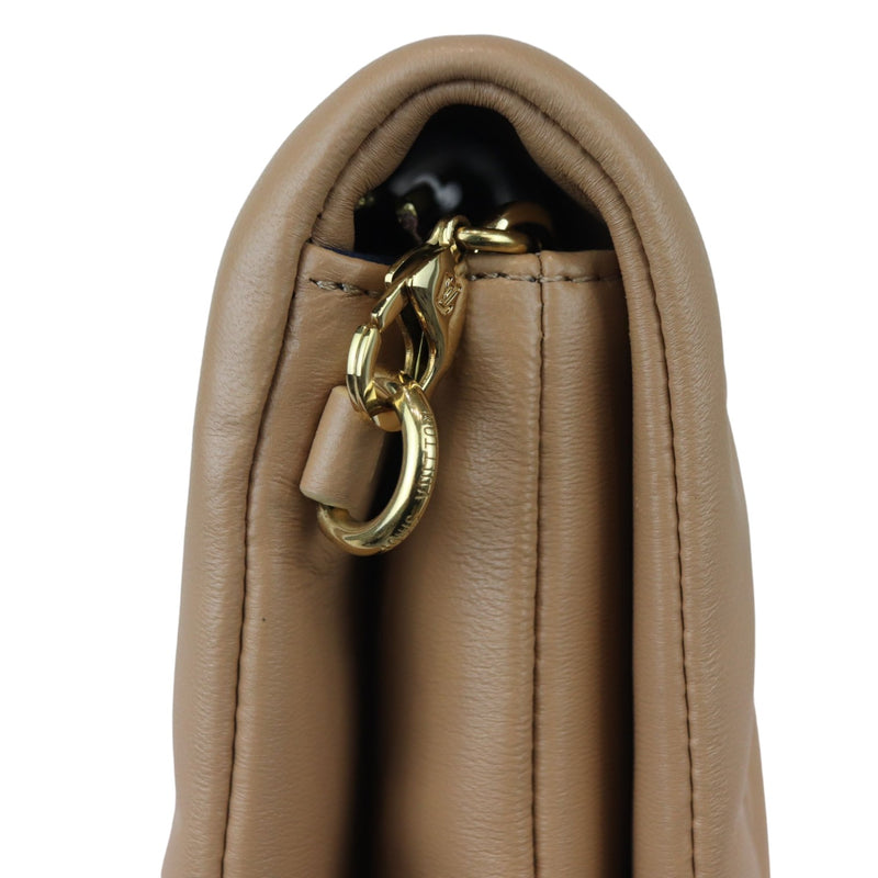 Coussin Pochette Lambskin Embossed Monogram Camel GHW