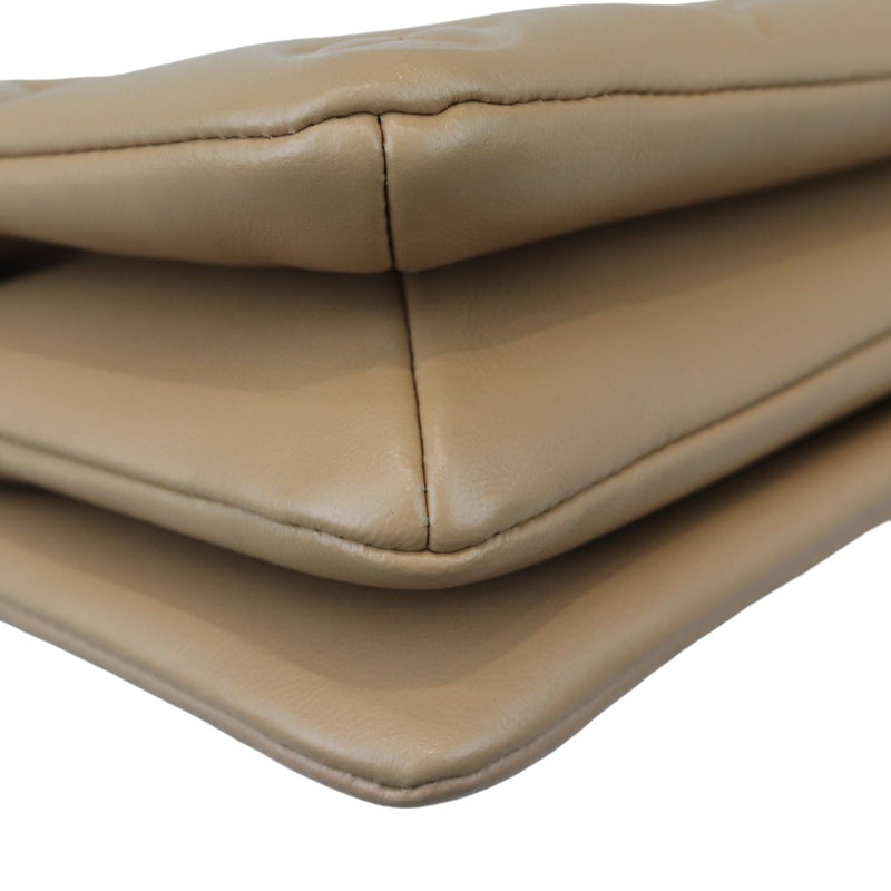 Coussin Pochette Lambskin Embossed Monogram Camel GHW