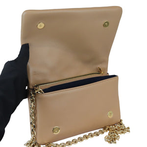 Coussin Pochette Lambskin Embossed Monogram Camel GHW
