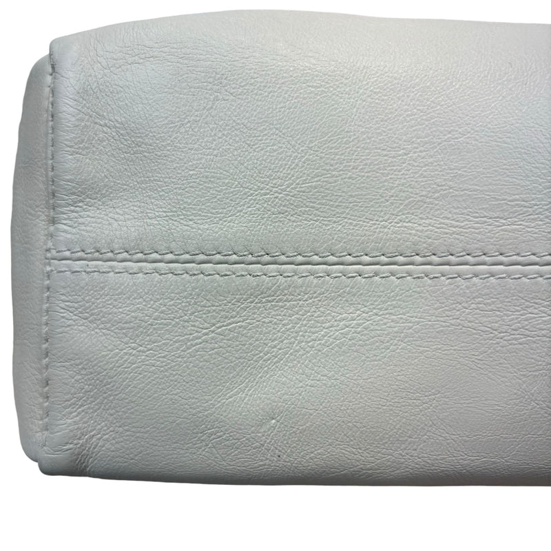 Dioraddict Crossbody Leather Bag White SHW