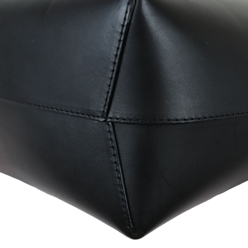 Vegetable Tanned Mini Bucket Bag Calfskin Black