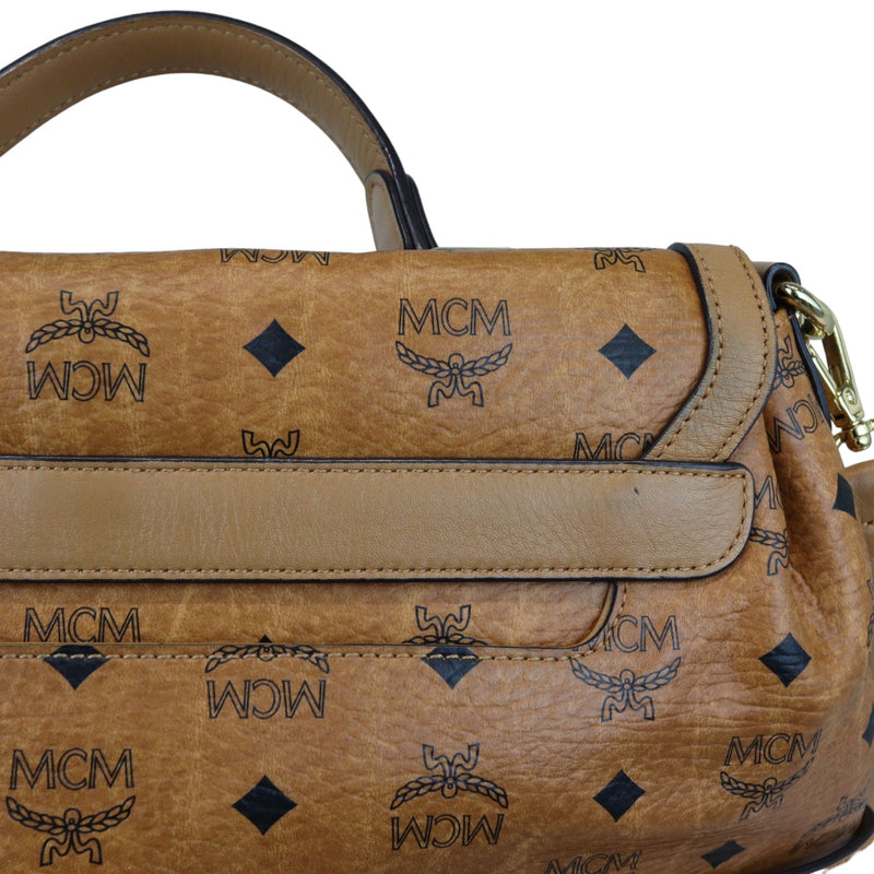 Visetos Top Handle Satchel Cognac GHW