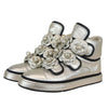 Camellia High Top Sneakers Metallic Lambskin Gold Size 38