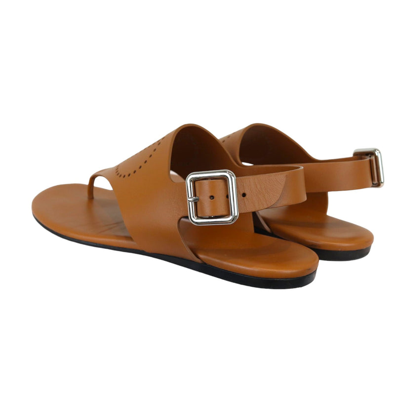 Kola Sandals Calfskin Leather Gold Size 38
