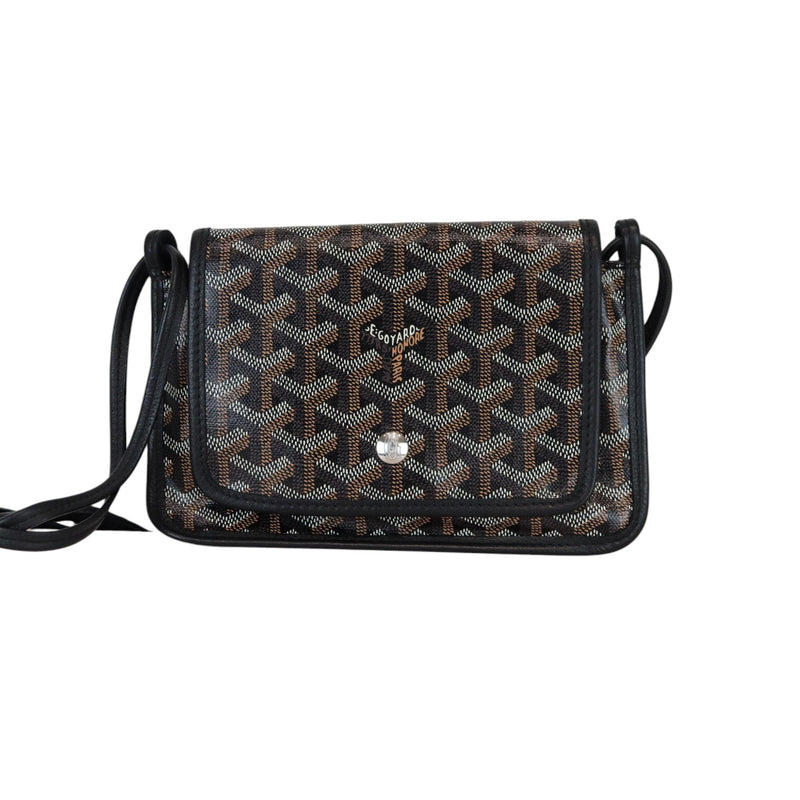 Goyardine Plumet Wallet Clutch Black SHW