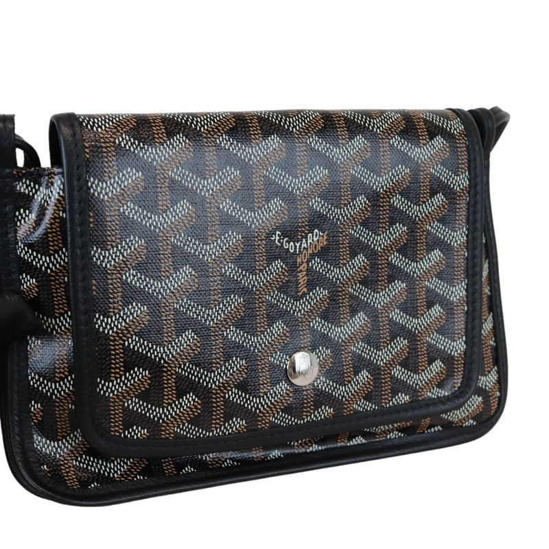 Goyardine Plumet Wallet Clutch Black SHW