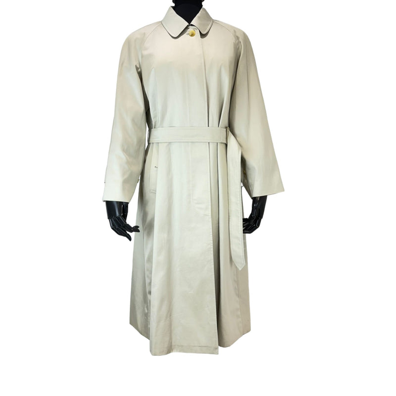 Trench Coat Cotton-Gabardine Beige Size Small