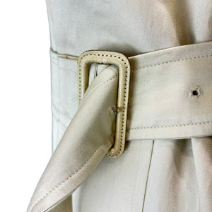 Trench Coat Cotton-Gabardine Beige Size Small