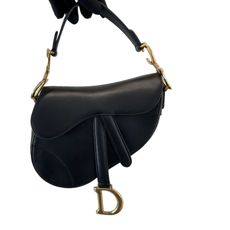 Saddle Bag Mini with Additional Strap Black GHW