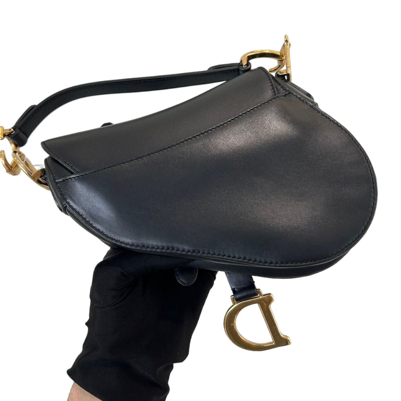 Saddle Bag Mini with Additional Strap Black GHW