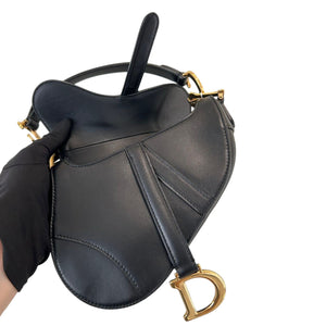 Saddle Bag Mini with Additional Strap Black GHW