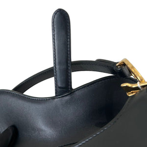 Saddle Bag Mini with Additional Strap Black GHW