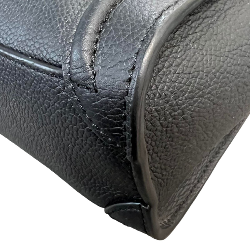 Nano Luggage Drummed Calfskin Black SHW