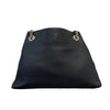 Soho Chain Shoulder Medium Pebbled Calfskin Black GHW