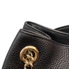 Soho Chain Shoulder Medium Pebbled Calfskin Black GHW