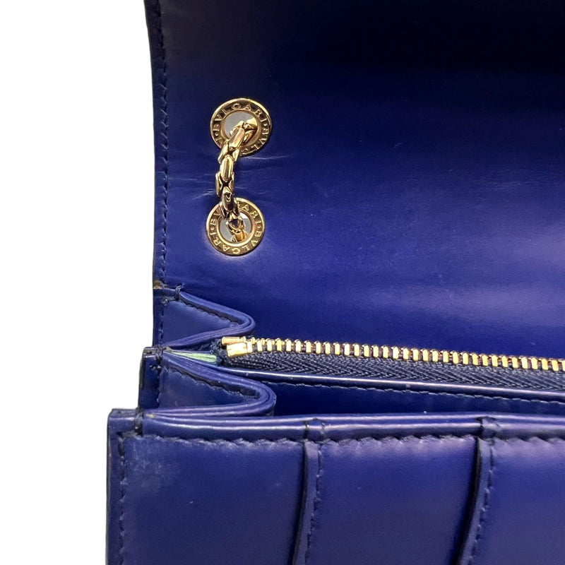 Serpenti Forever Shoulder Calfskin Blue GHW