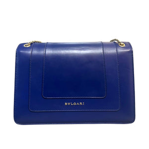 Serpenti Forever Shoulder Calfskin Blue GHW