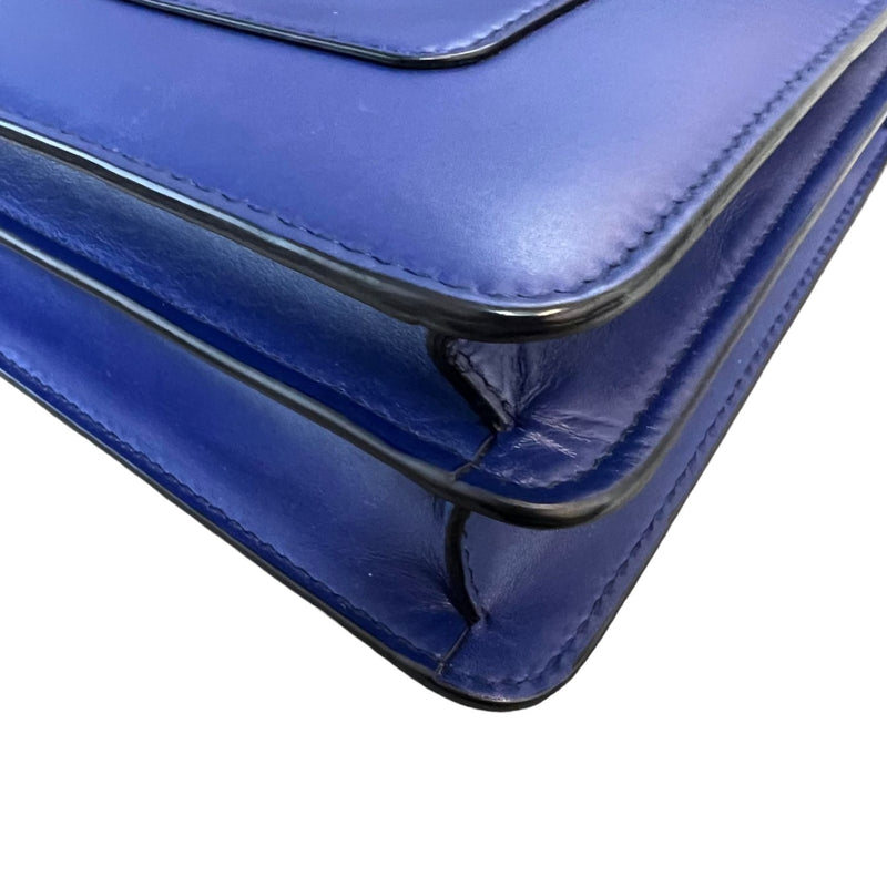 Serpenti Forever Shoulder Calfskin Blue GHW