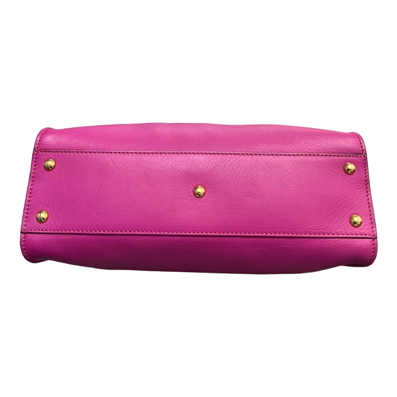 Peekaboo Iconic Satchel Medium Vitello Seta Pink GHW