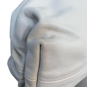 The Pouch Oversized Clutch Smooth Butter Calf Off White