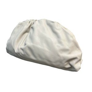 The Pouch Oversized Clutch Smooth Butter Calf Off White