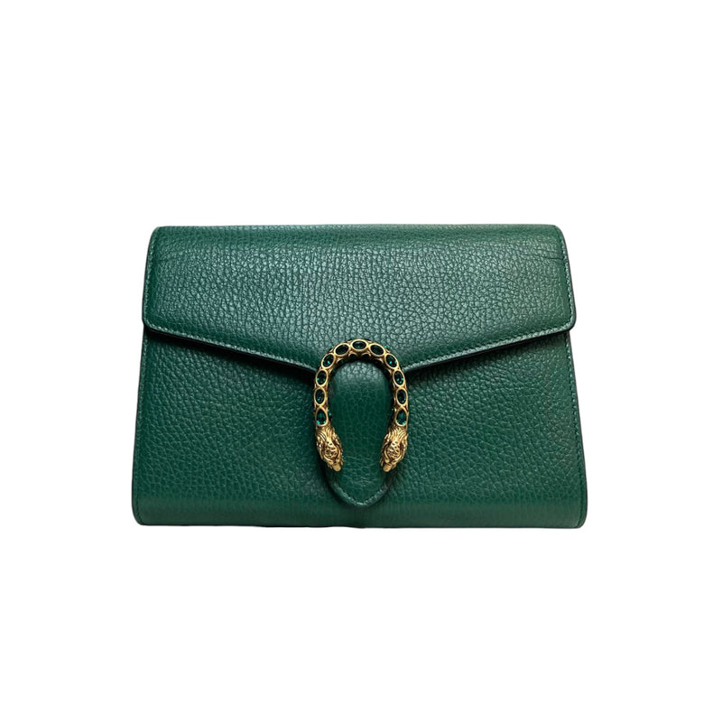 Dionysus Chain Wallet Calfskin Mini Green MHW