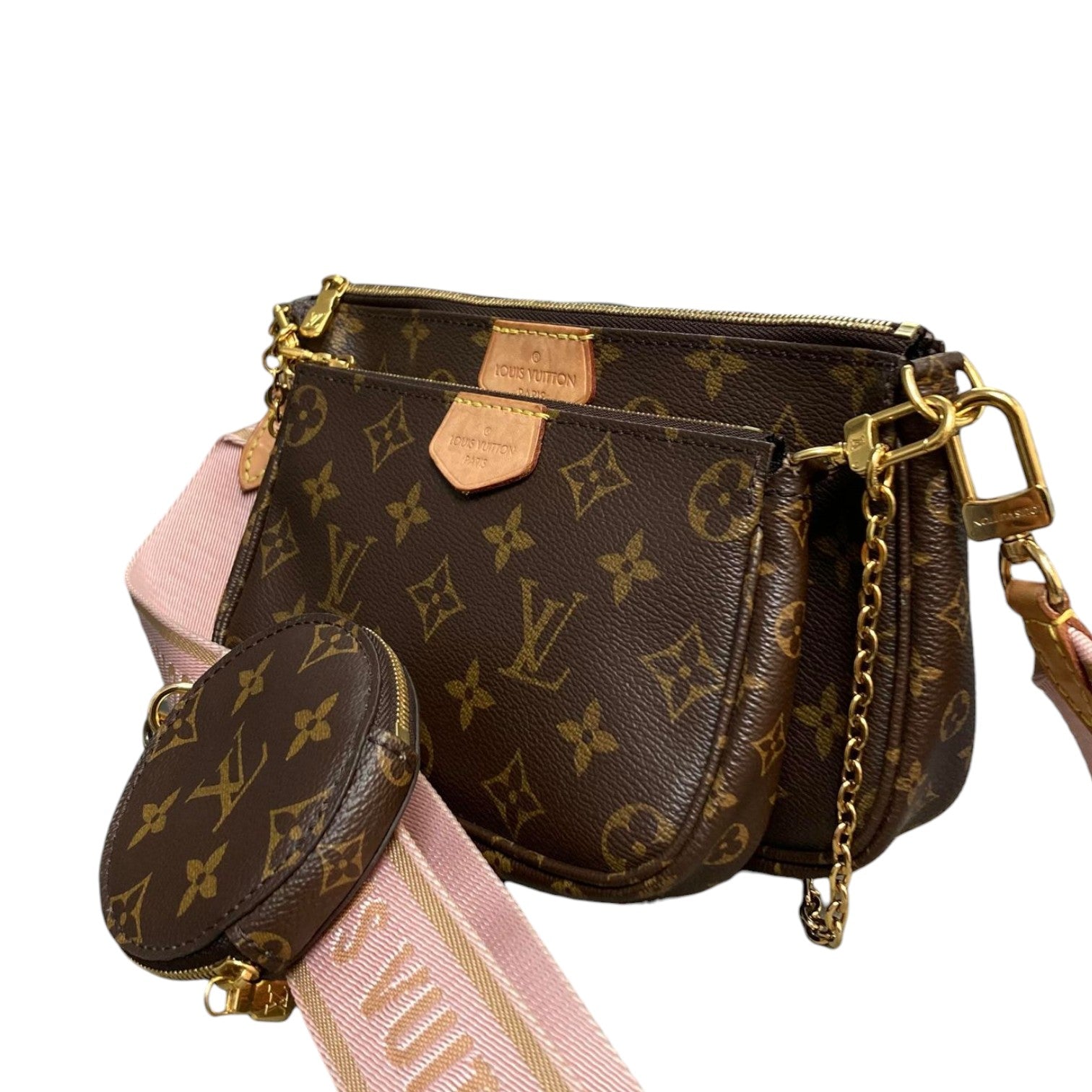 Louis Vuitton Multi Pochette Pink Strap GHW – Bag Religion