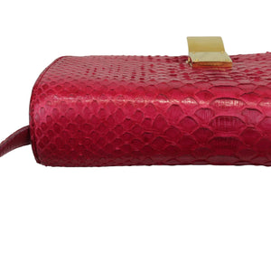 Classic Box Flap Medium Python Red GHW