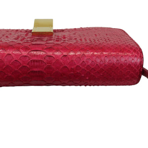 Classic Box Flap Medium Python Red GHW