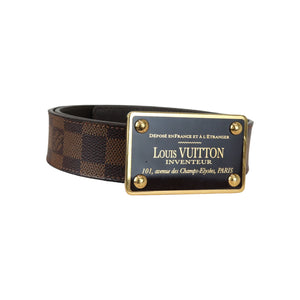 Inventeur Reversible Belt Damier Ebene Size 90