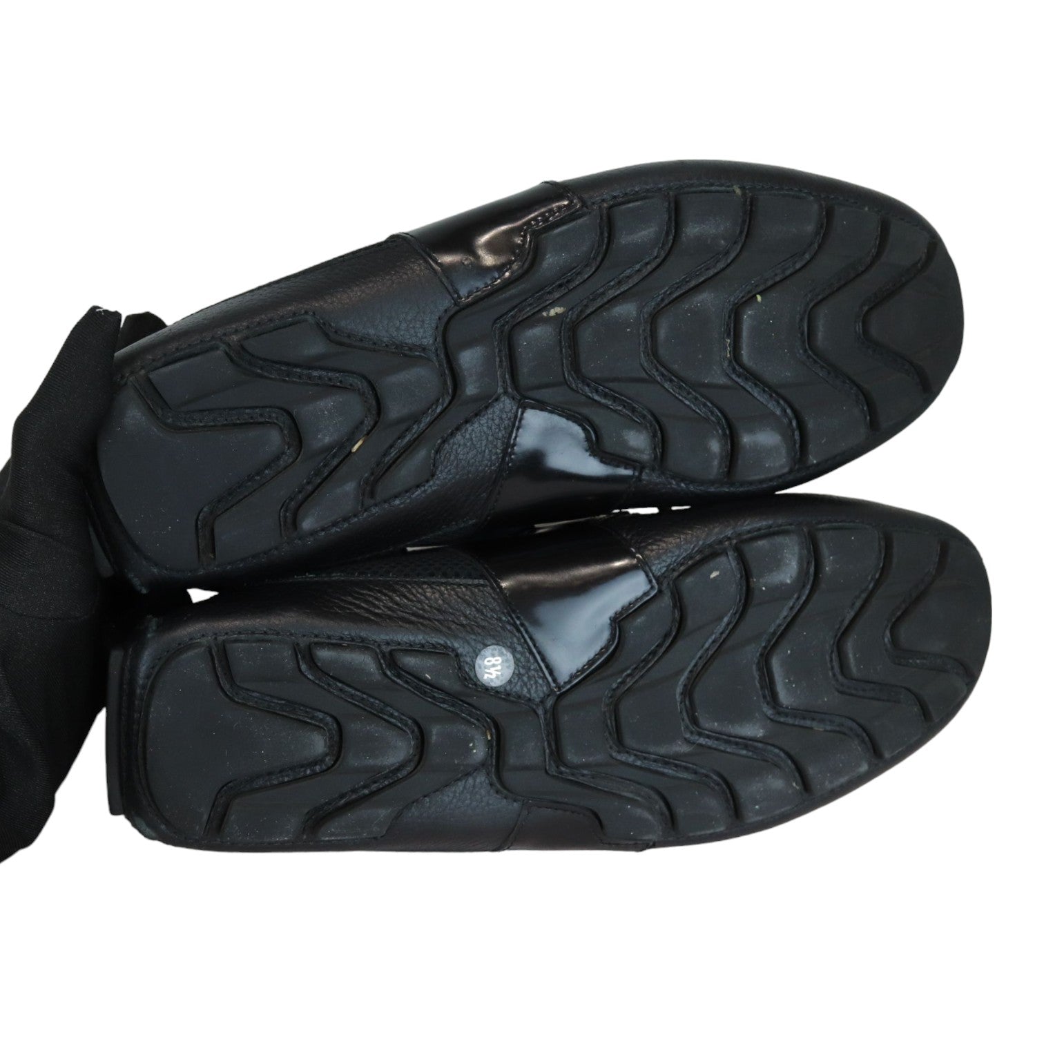 R*い様 GUCCI ブラック フラットシューズ GUCCI Women's Interlocking G Ballet Flat Shoes Leather Black