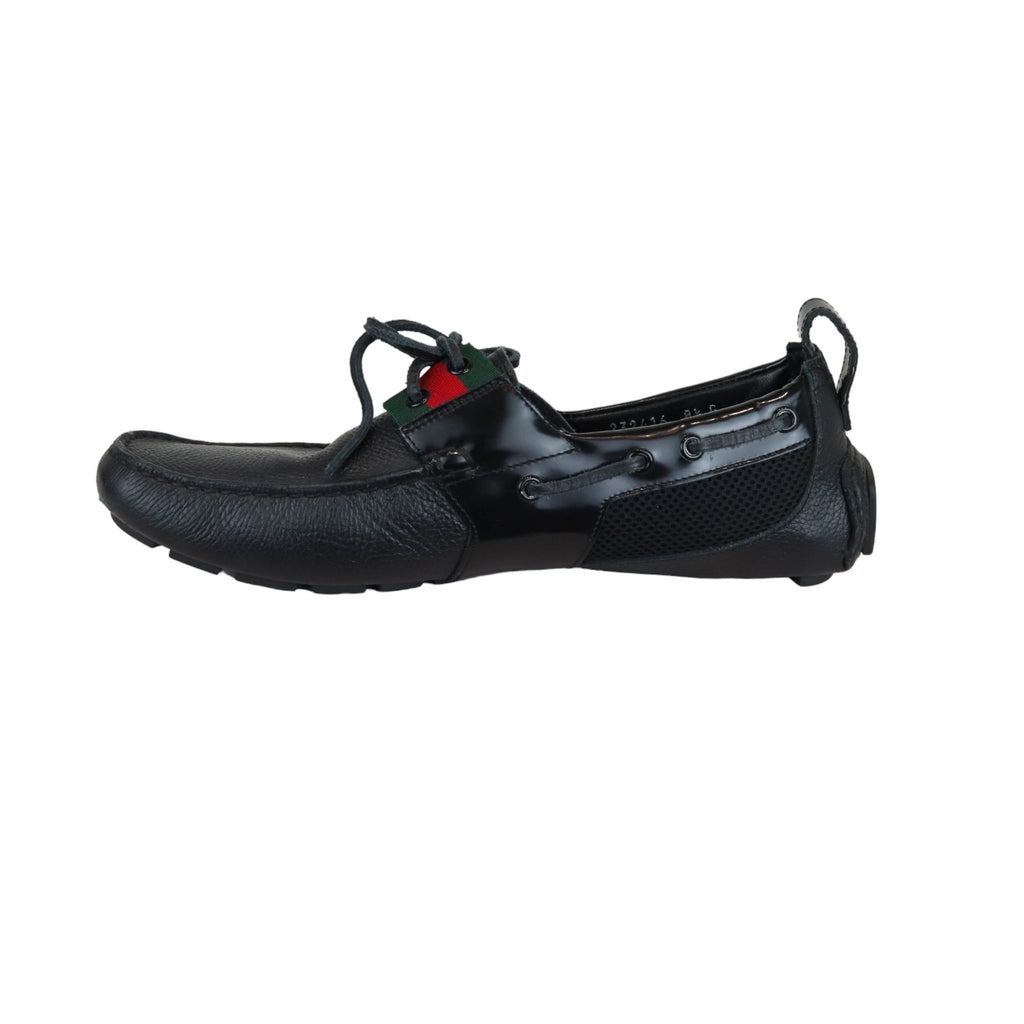 Flats Casual Shoe Leather Black Size 8.5 Men