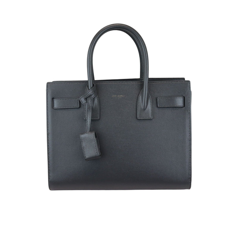 Saint Laurent Baby Sac De Jour Grey Grained Leather GHW Bag Religion