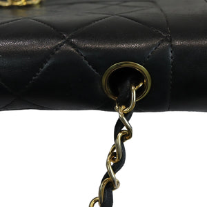 Diana Small Single Flap Lambskin Black GHW