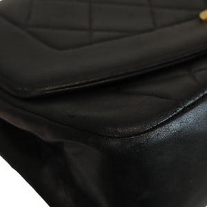 Diana Small Single Flap Lambskin Black GHW