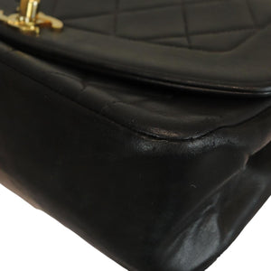 Diana Small Single Flap Lambskin Black GHW