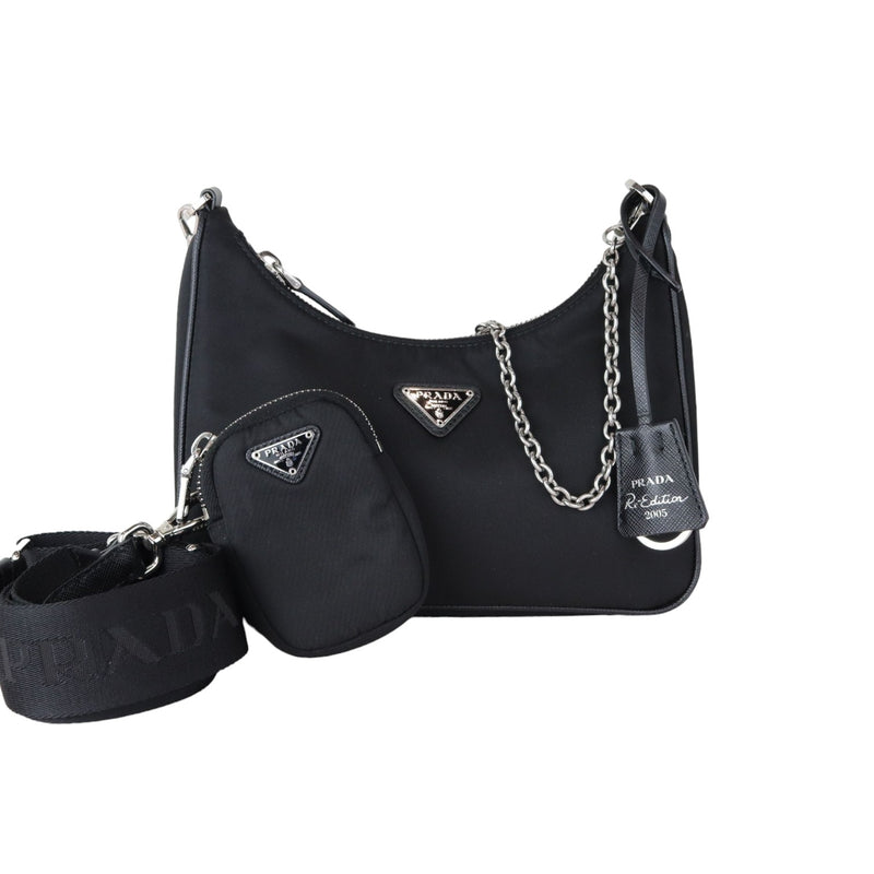 Re-Edition 2005 Shoulder Bag Black SHW